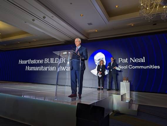 Neal Communities Honors Pat Neal Legacy With Donation to Hearthstone BUILDER Humanitarian Award