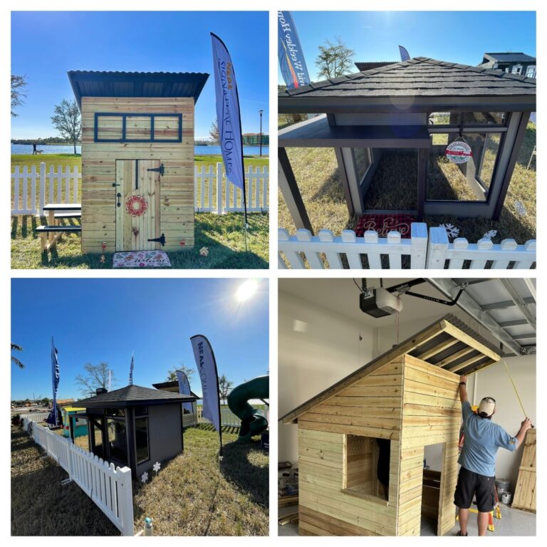 Neal Communities and Neal Signature Homes Employees Build and Decorate Playhouses for Cottages for Kids Program